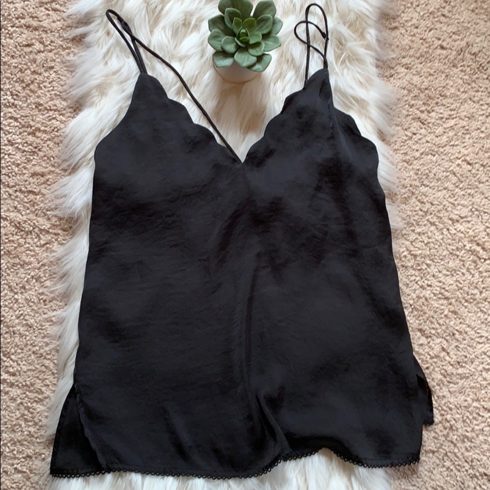 Free People Scalloped Cami🖤